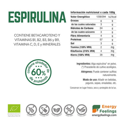 Spirulina i pulverform ECO Energy Feelings 200 g