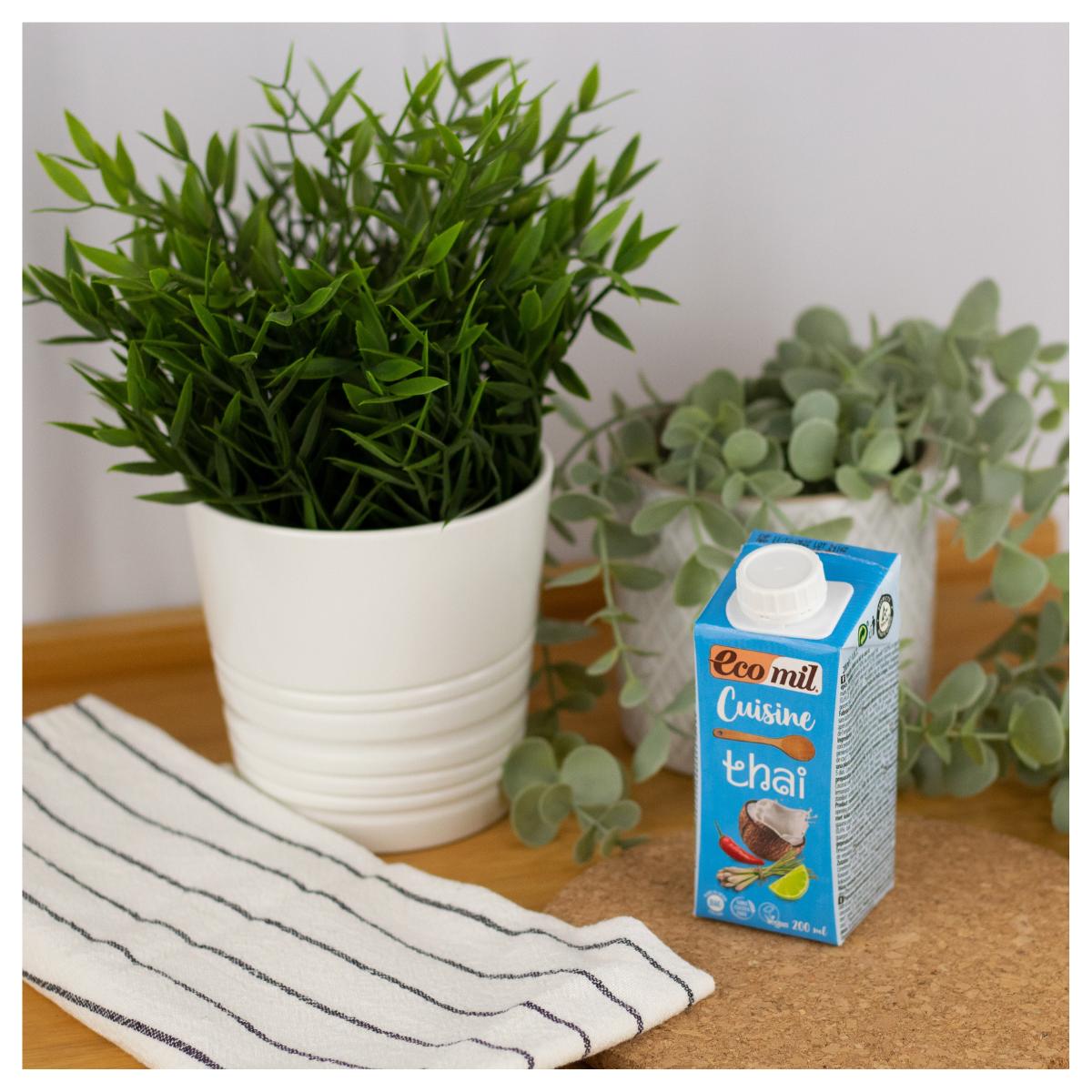 Bio-Pflanzencreme Cuisine Coco Thai Ecomil, 200 ml