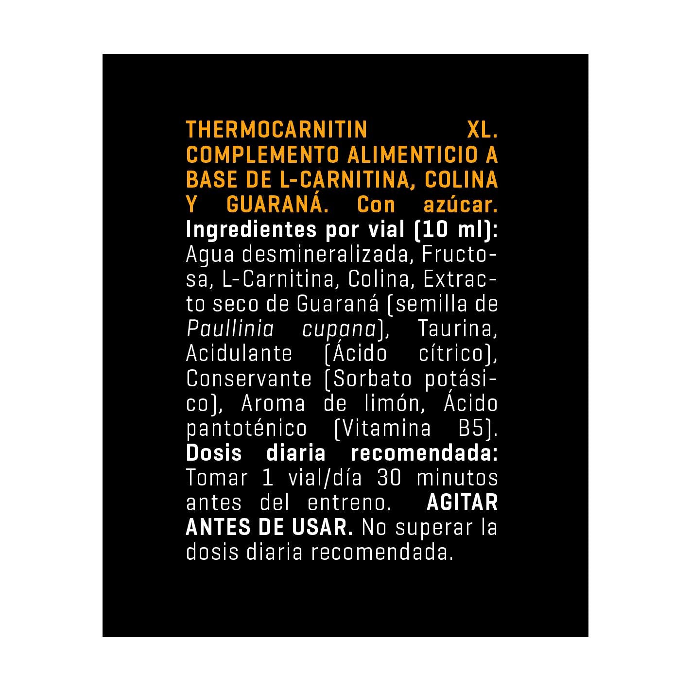 Thermocarnitin XL energie en vetverbranding Powergym