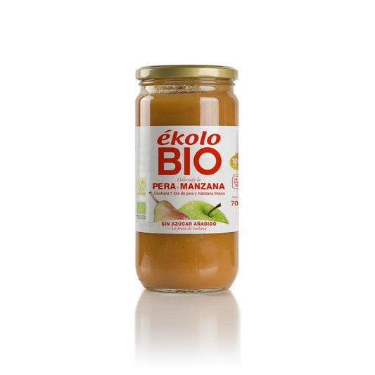 Hergestellt aus Bio-Birnen und -Äpfeln, ohne Zuckerzusatz. Ékolo 700 g