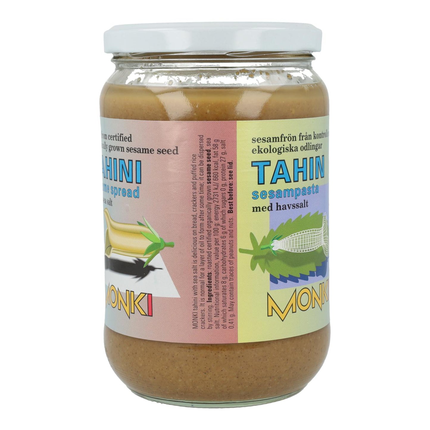 Rostad tahini med salt bio Monki, 650 g