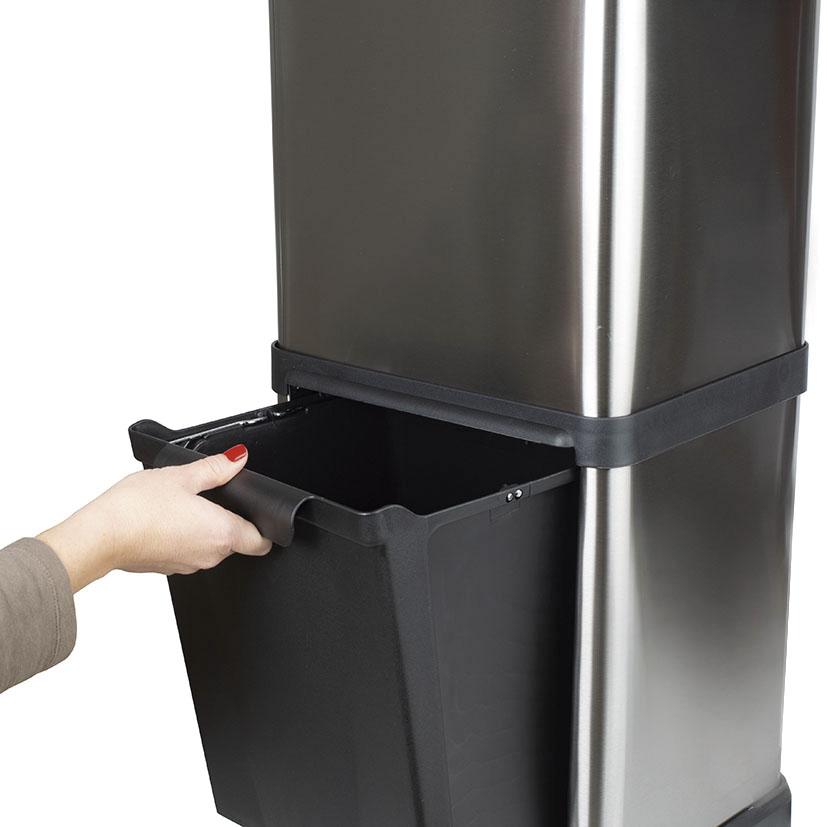 Poubelle écologique à pédale 3 compartiments Habitex 32 L  (reconditionnée)