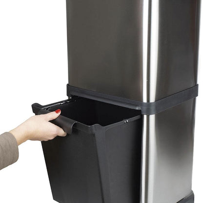 Poubelle écologique à pédale 3 compartiments Habitex 32 L  (reconditionnée)