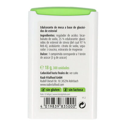 Stevia Premium en comprimés Raab, 300 comprimés