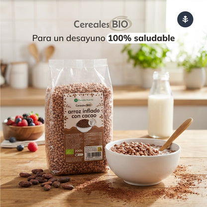 Glutenfritt puffat ris med kakao ECO Planeta Huerto 200 g
