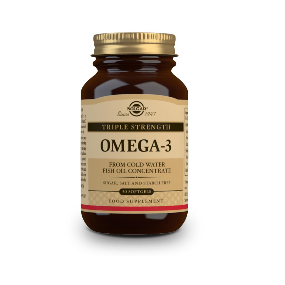 Omega 3 potrójna koncentracja Solgar 50 kapsułek