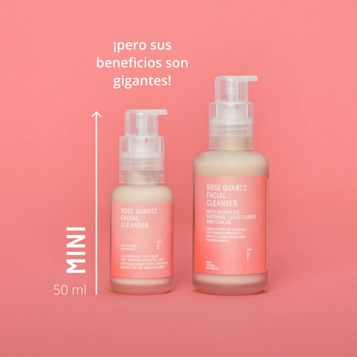 Minigröße – Rose Quartz Facial Cleanser, Freshly Cosmetics, 50 ml