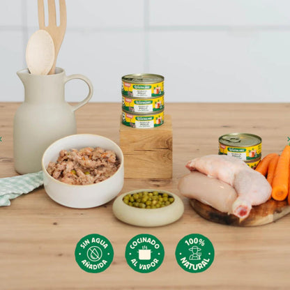 Hela burk kycklinggryta för katter Wild Balance 80 g