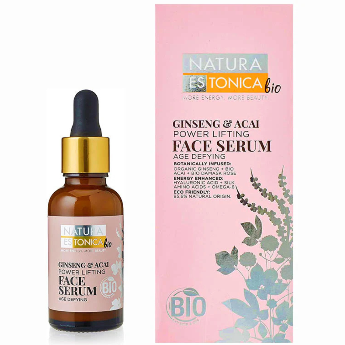 Ginseng en açaí gezichtsserum Natura Estonica 30 ml
