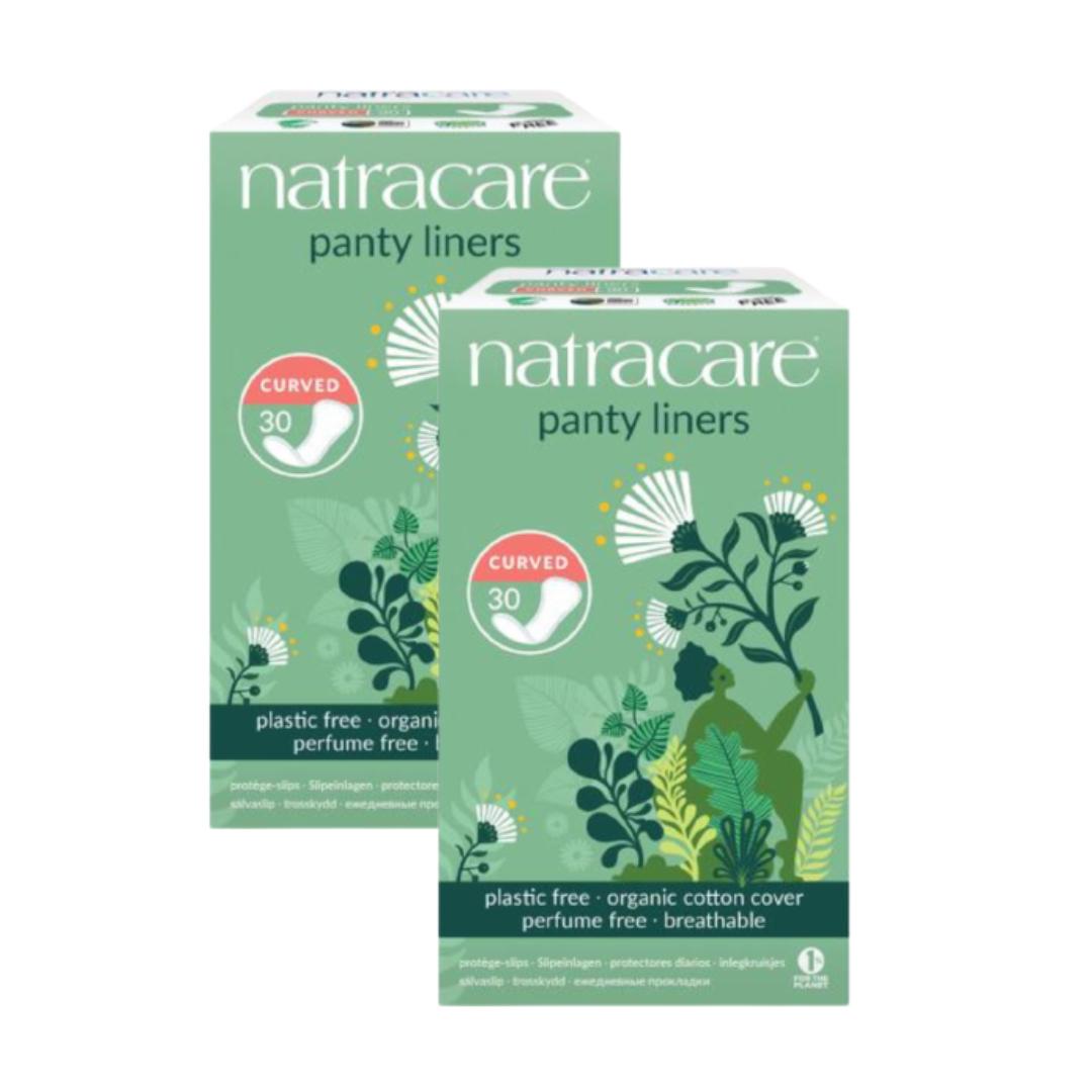 Packung 2x Natracare anatomische Slipeinlagen 30 Stück