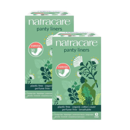 Packung 2x Natracare anatomische Slipeinlagen 30 Stück