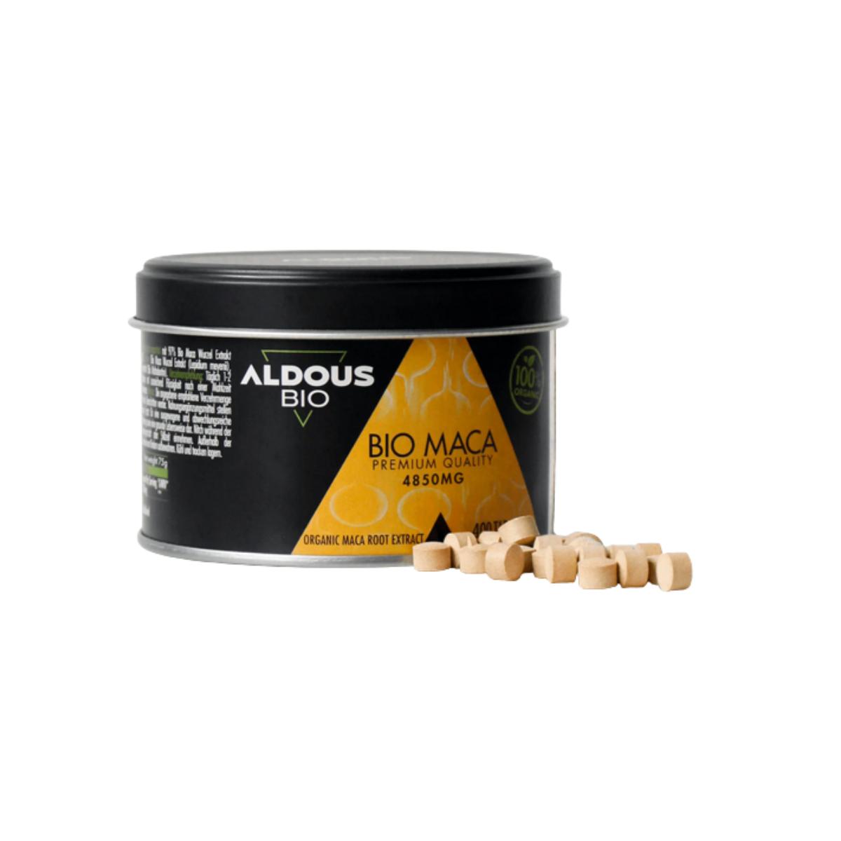 Extrait de maca andine biologique premium, Aldous Bio, 400 comprimés de 4850 mg