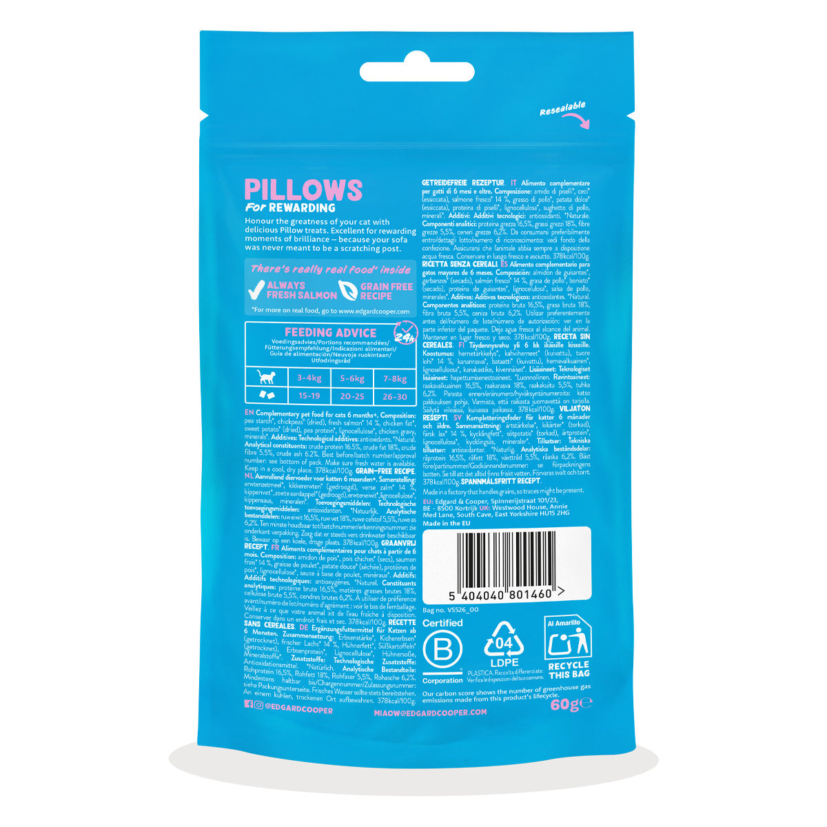 Lachs-Snacks Edgard Cooper 60 g