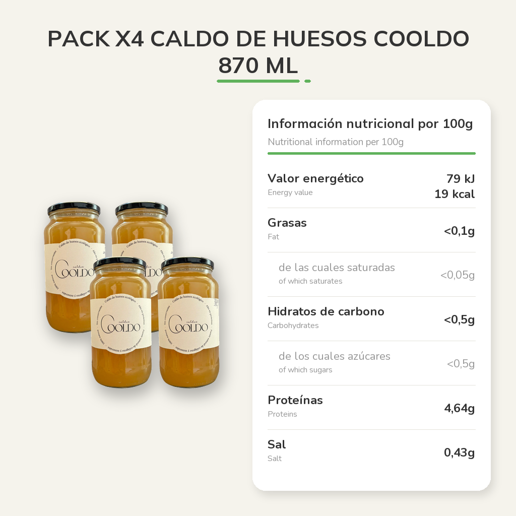 Información nutricional