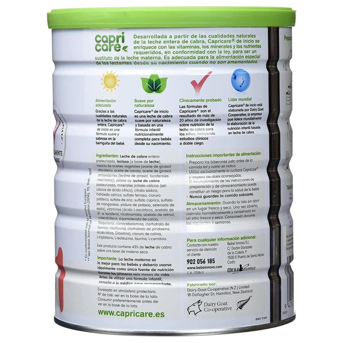 Capricare goat's milk formula for infants 1 800 g