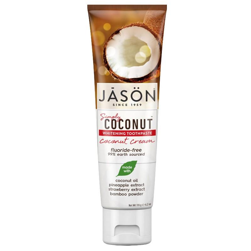 Dentifricio sbiancante al cocco Jason 119 g