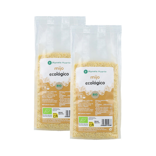 Packung 2x Geschälte Hirse ECO Planeta Huerto 500 g