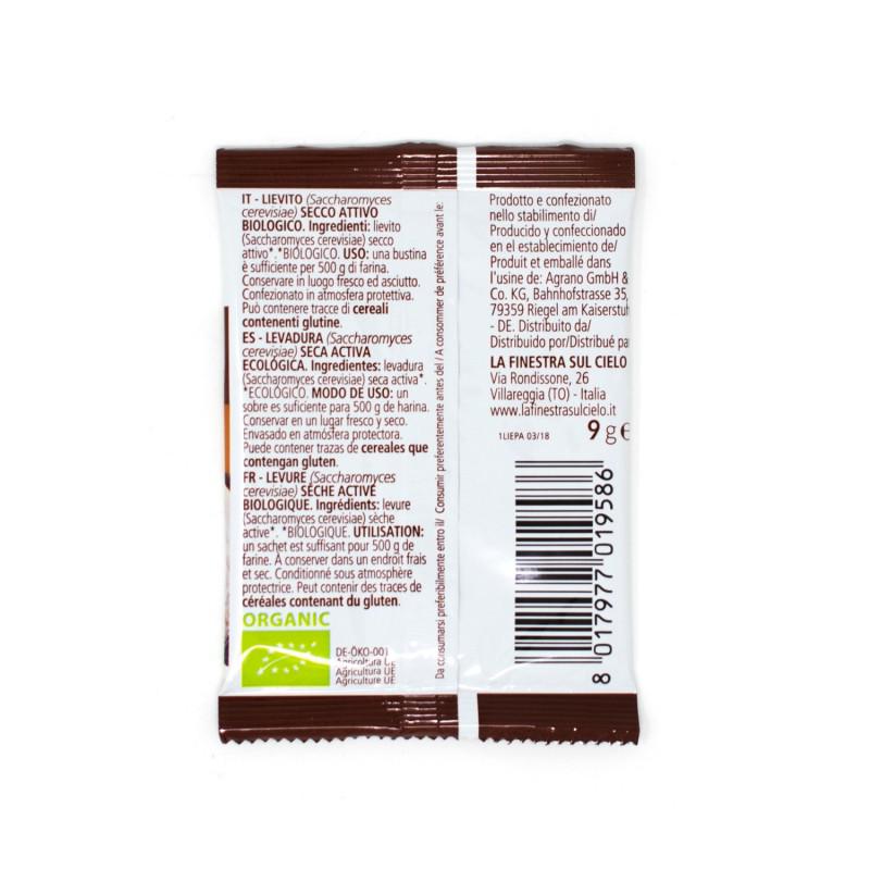 Levure sèche pour pain et pizza La Finestra Sul Cielo 9g