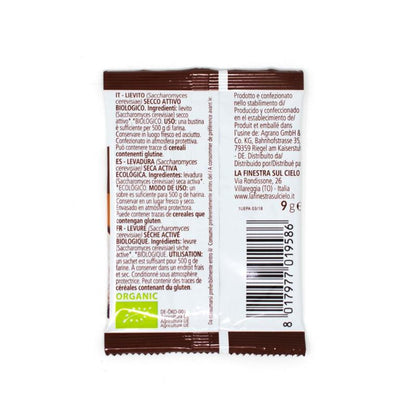 Levure sèche pour pain et pizza La Finestra Sul Cielo 9g