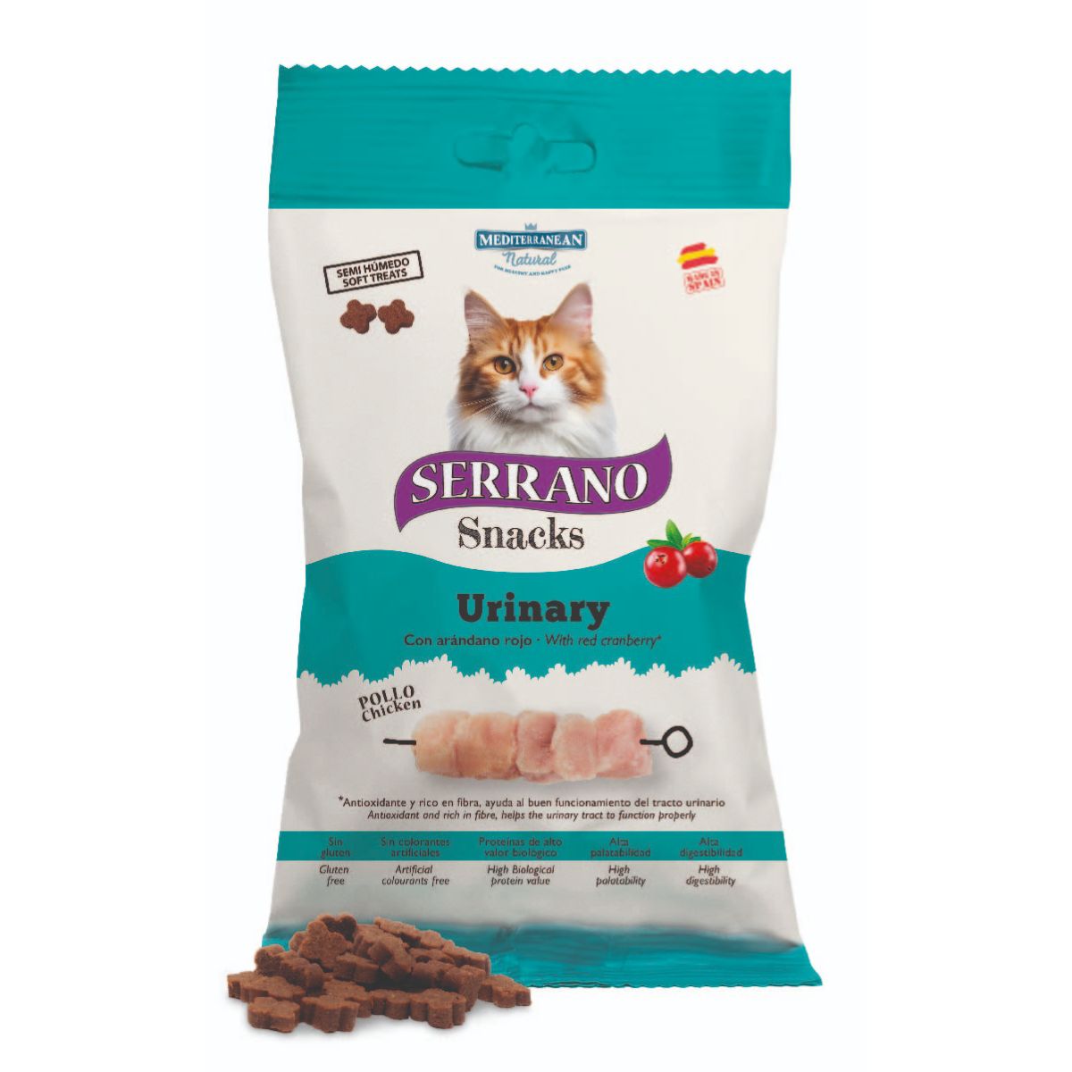 Serrano Snacks Urinary mit Huhn und Cranberry für Katzen 50 g
