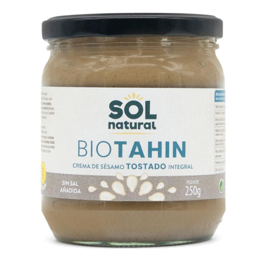 Tahini complet torréfié sans sel Sol Natural Bio 250 g