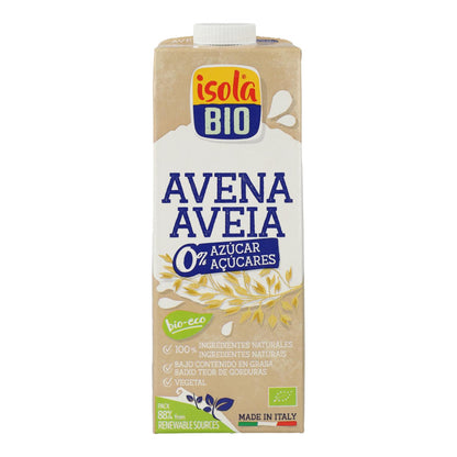 Havredryck 0 % socker BIO, 1 l. Isola Bio