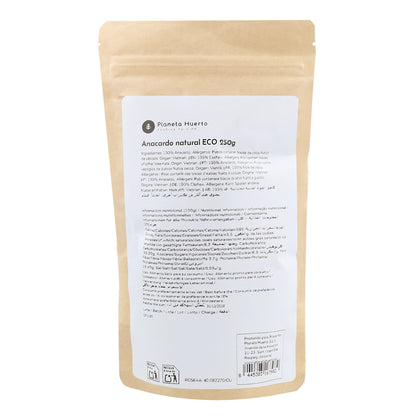 Noix de cajou naturelles ECO Planeta Huerto 250 g