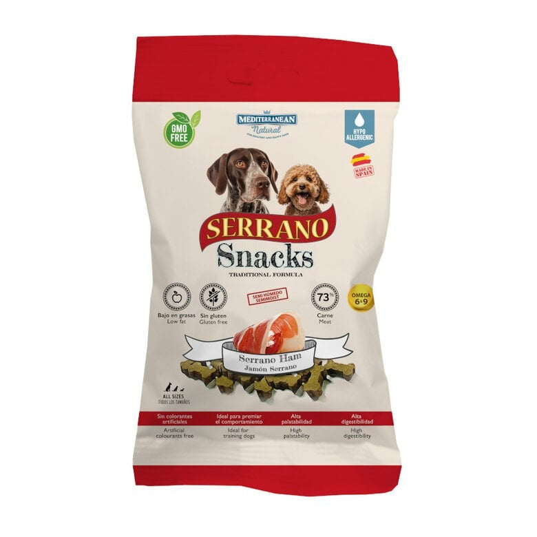 Serrano-Schinken-Snacks für Hunde, 100 g