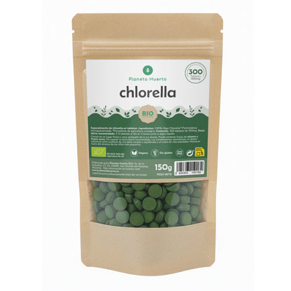 Clorella organica 400 mg Planeta Huerto 300 compresse