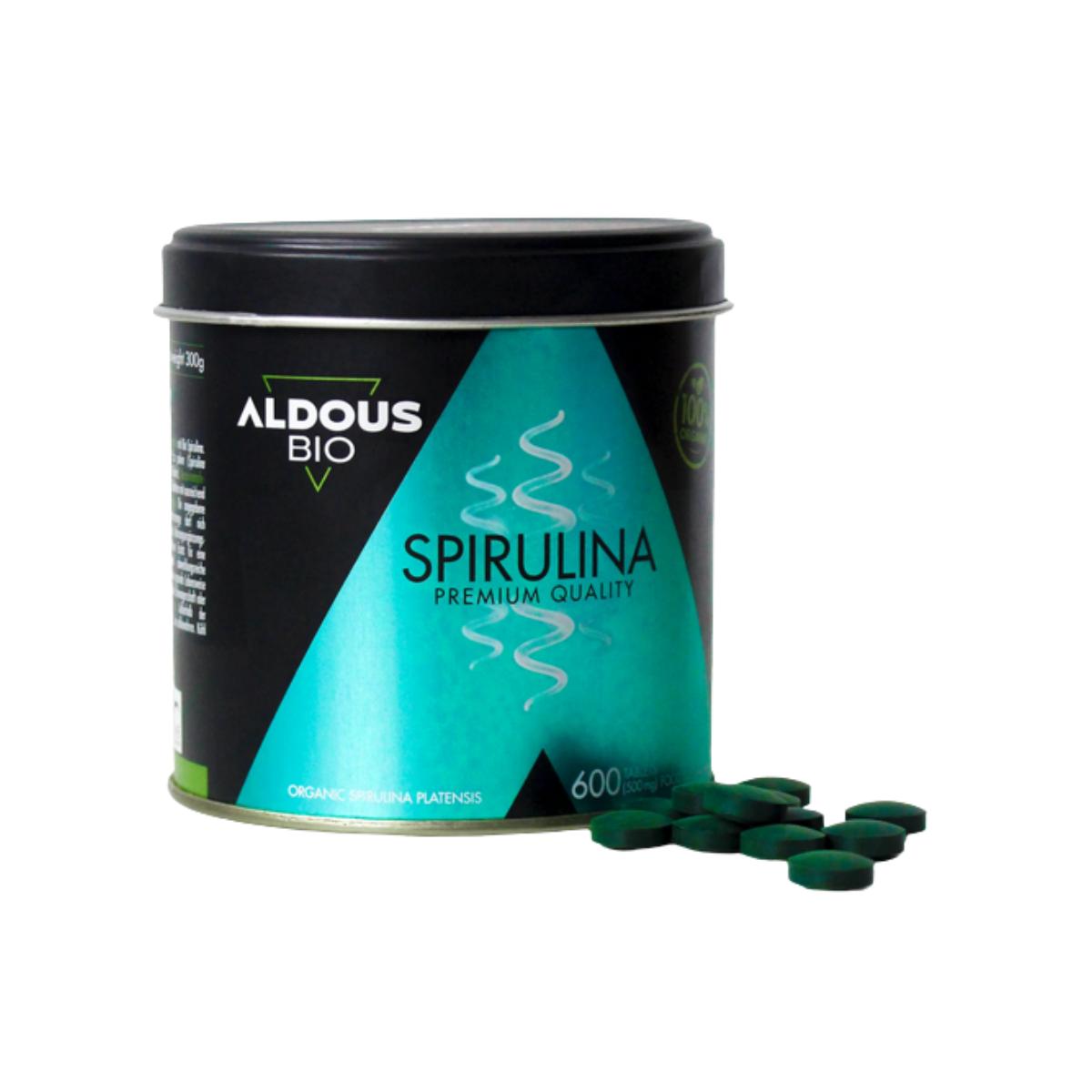 Spirulina biologica Premium, 600 compresse Aldous Bio