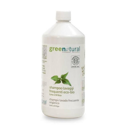 Greenatural Frequent Wash Shampoo with Flax and Nettle 1 L
