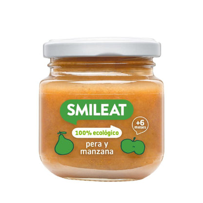 Petit pot bio poire et pomme +6 mois Smileat 130 g