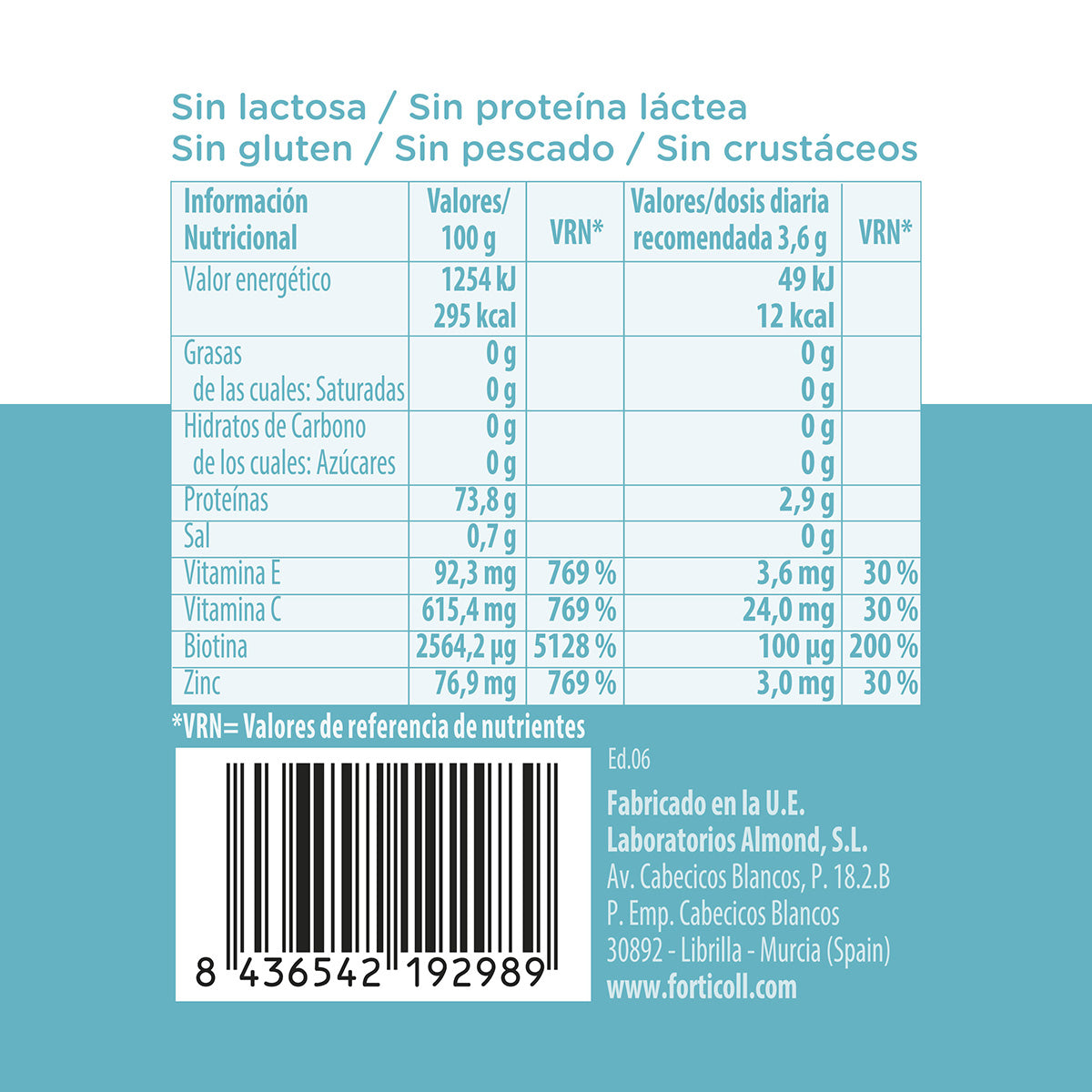 Bioaktives Kollagen für Haut und Haar Forticoll 120 Tabletten