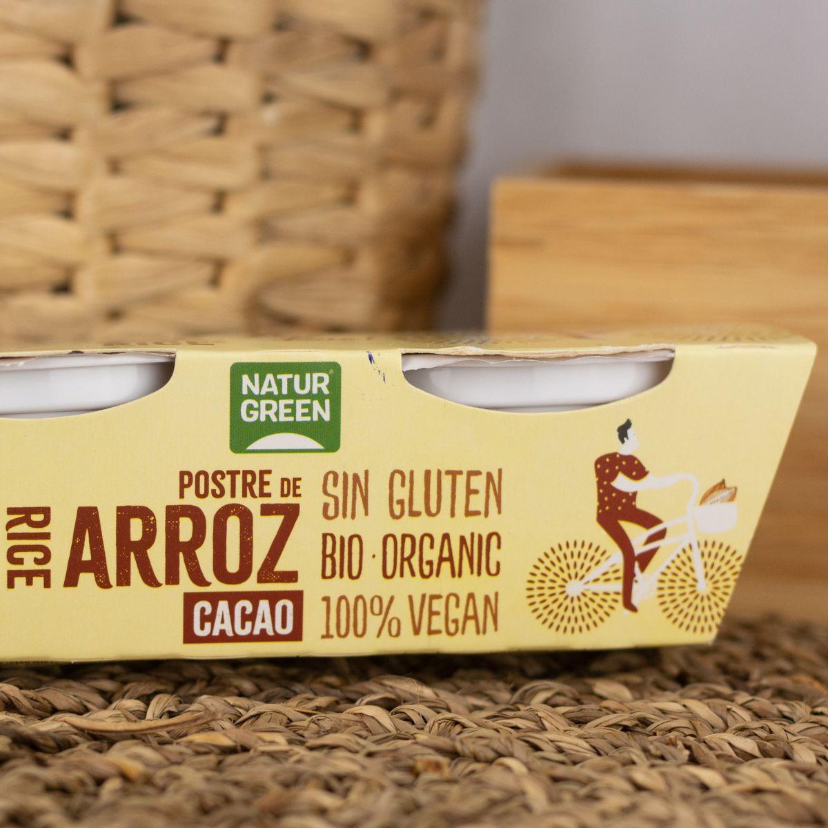 NaturGreen Riz Cacao Dessert, 2 X 125 g