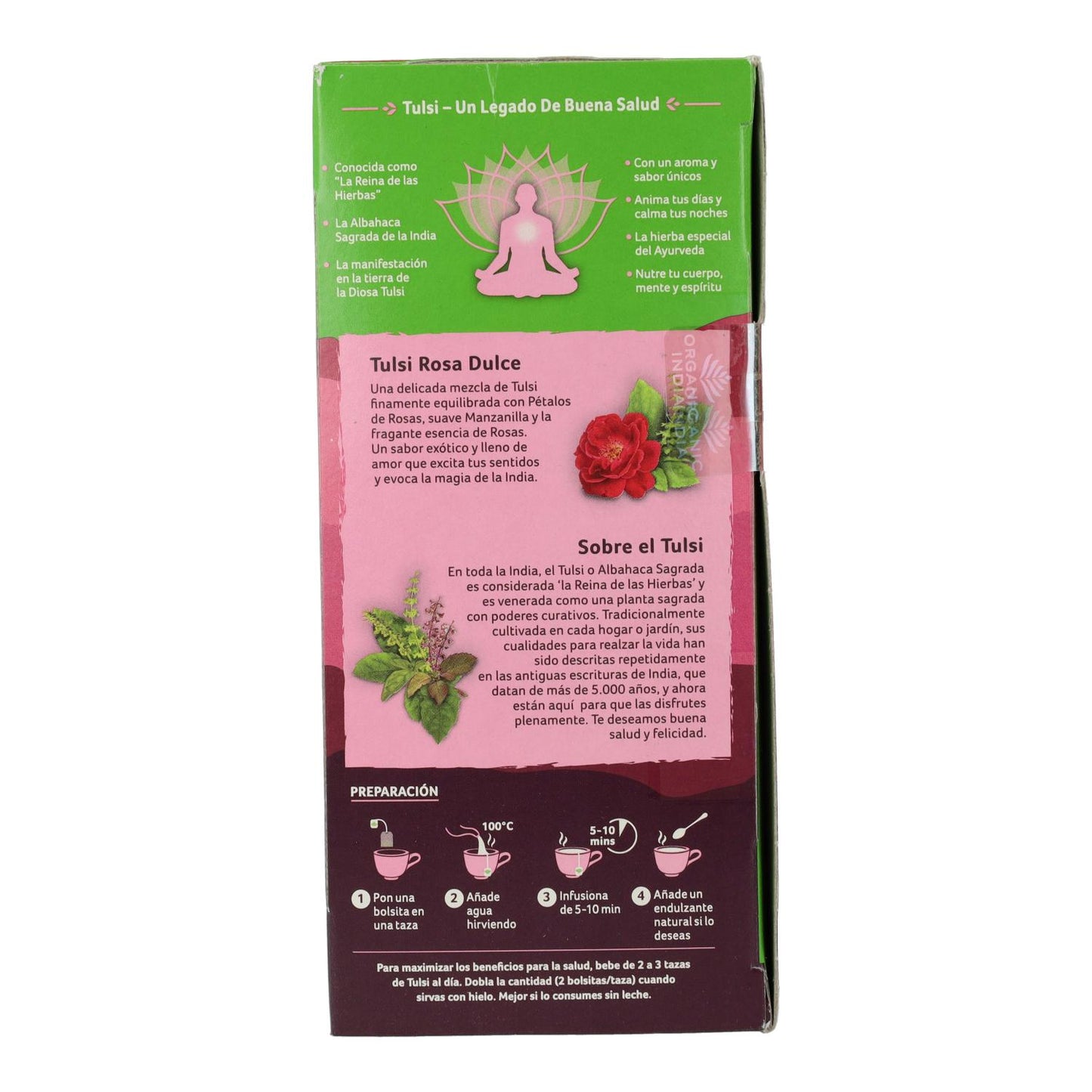 Tulsi Sweet Rose Bio-Indien, 25 Beutel