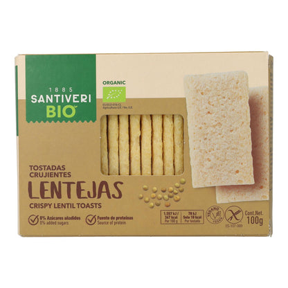 Santiveri Bio-Linsen-Toasts, leicht und knusprig, 100 g
