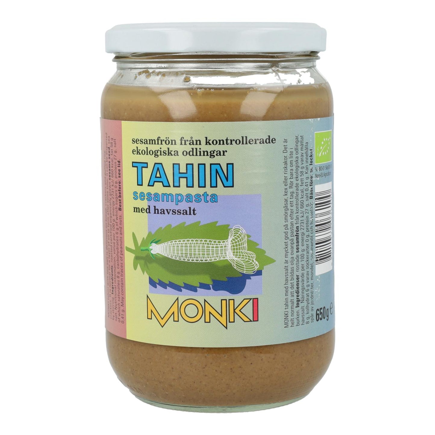 Rostad tahini med salt bio Monki, 650 g