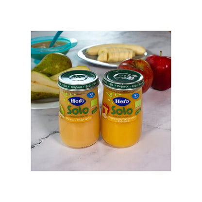 Burk med ekologisk äpple, persika och banan 190 g-Hero Baby