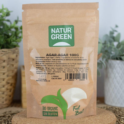 Agar Agar Bio en poudre NaturGreen 100 g