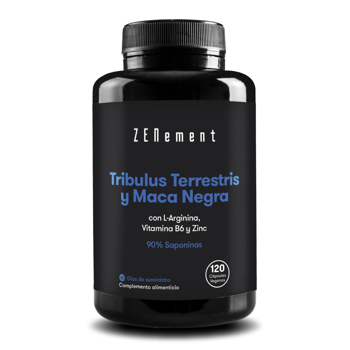 Tribulus Terrestris & Maca Negra, con L-Arginina, vitamina B6 y Zinc, Zenement 120 comprimidos