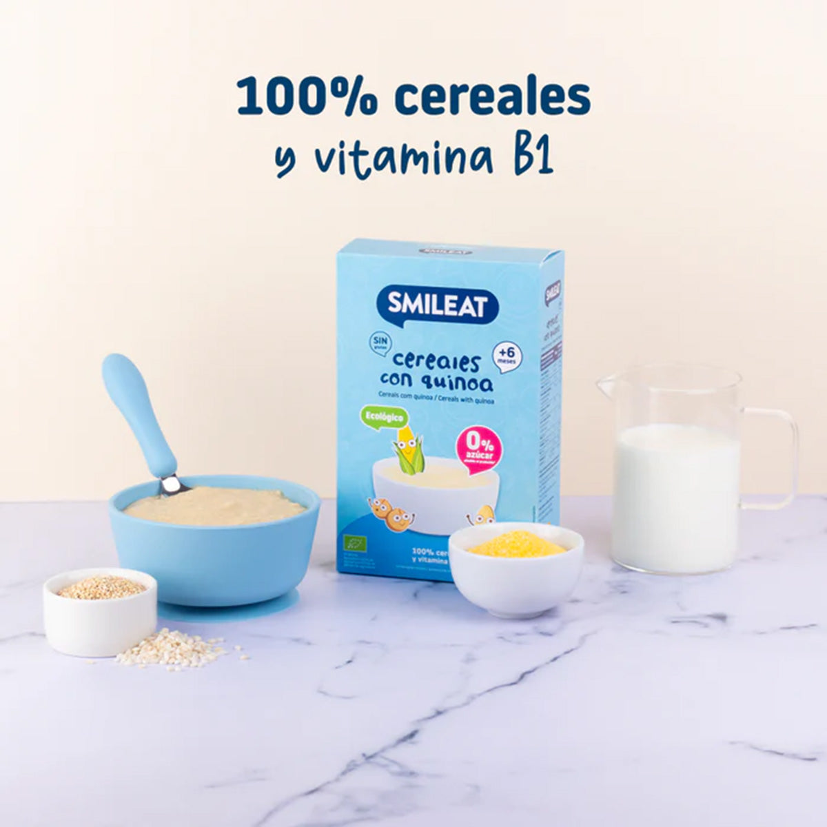 ERBJUDANDE 3x Glutenfri gröt med quinoa Eco Smileat, 200 g