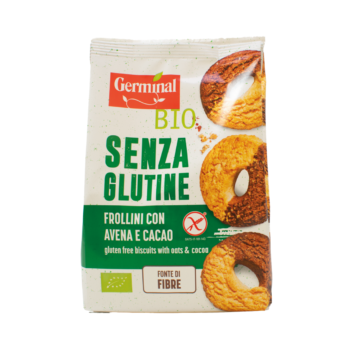 Glutenfreie Haferkekse mit Kakao Germinal Bio 250 g