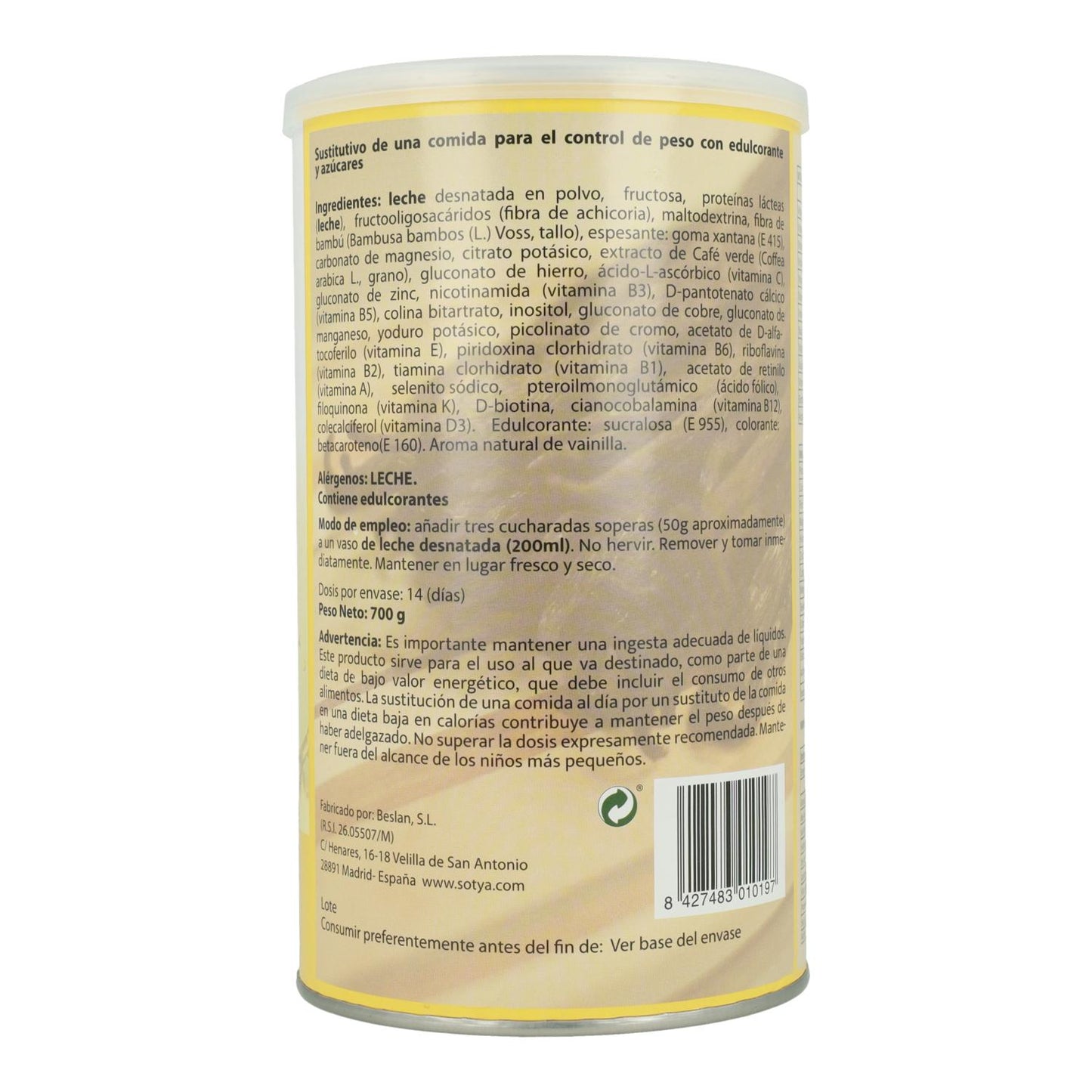 Sotya Vanille-Shake, 700 g