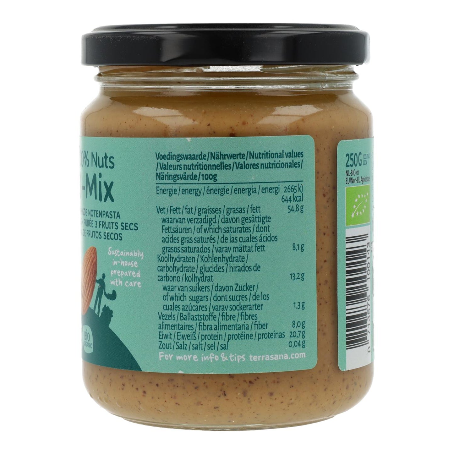 3-Mix Crema de Frutos Secos (sin cacahuete) Terrasana 250g