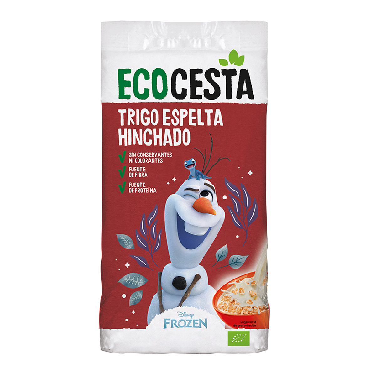Céréales pour enfants à base de blé d'épeautre soufflé édition Disney Ecocesta 200 g