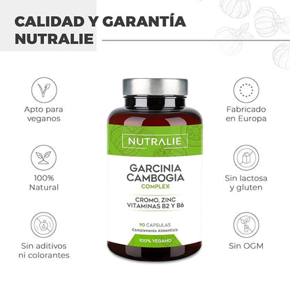 Nutralie Garcinia Cambogia + Krom + Zink + Vit B2 och B6 90 kapslar