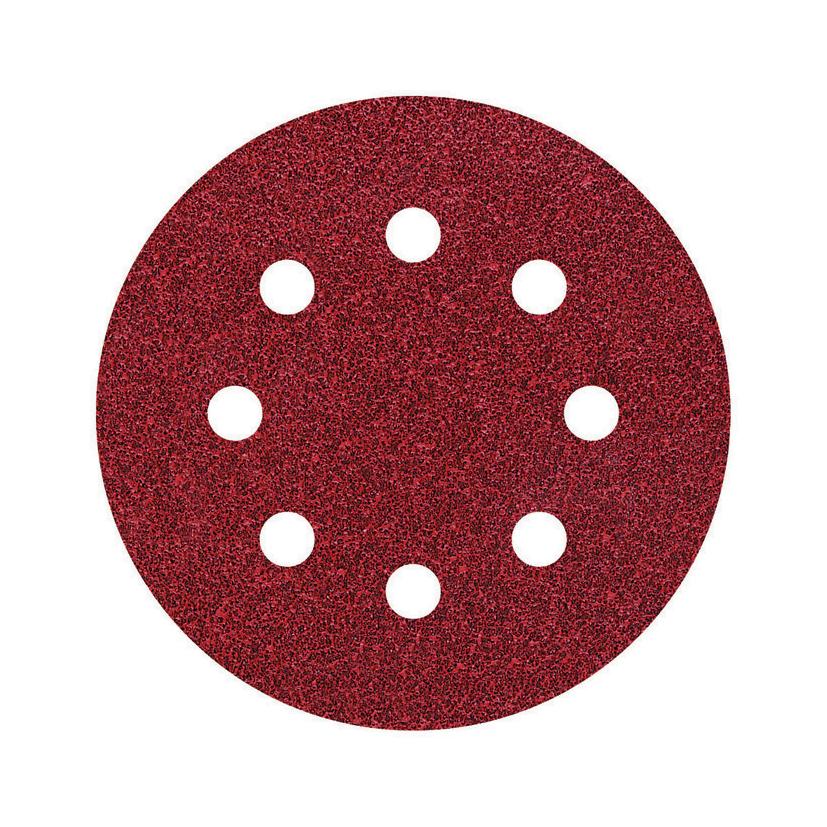 5 disques abrasifs adhésifs Ø 125 mm Wolfcraft grain 24