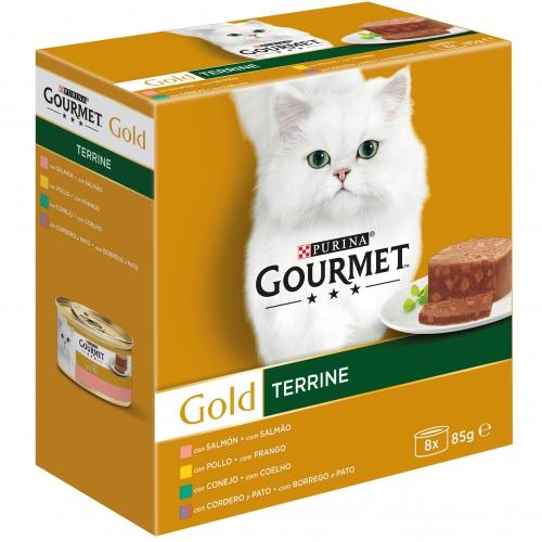 GOURMET GOLD Multipack med olika smaker (8 x 85 g)