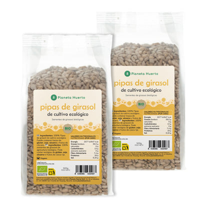 Paquet de 2x graines de tournesol décortiquées ECO Planeta Huerto 500 g
