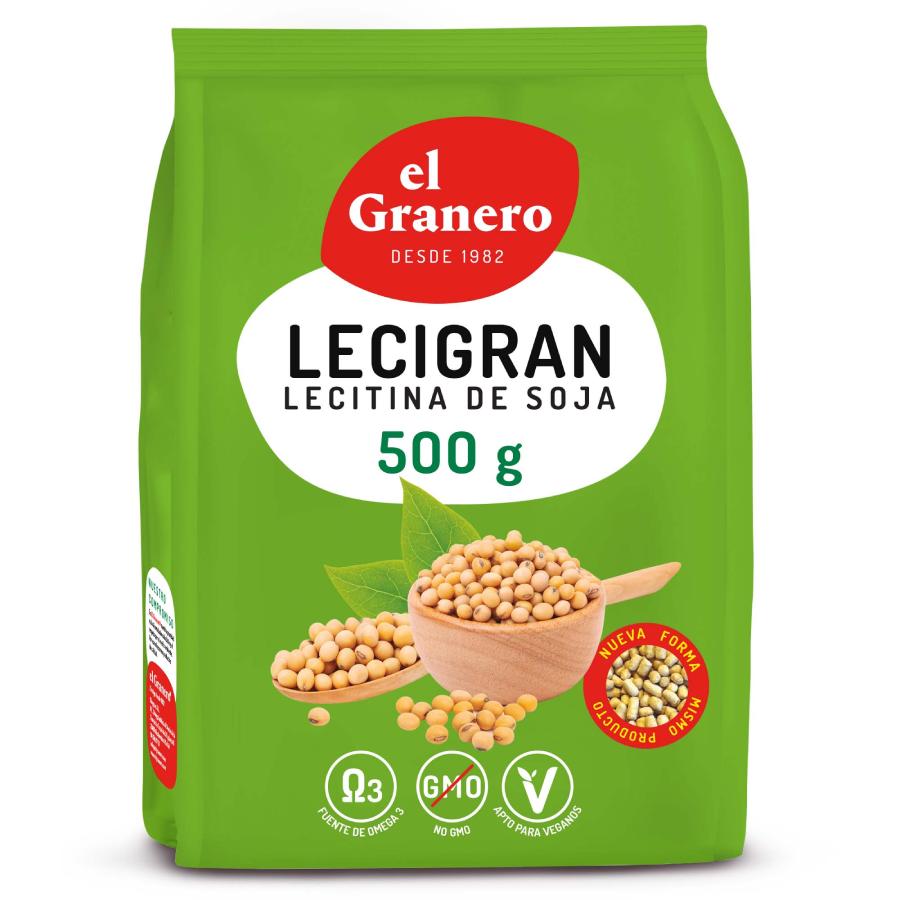 Lecigran Lecitina di soia IP non OGM, El Granero, 500 g